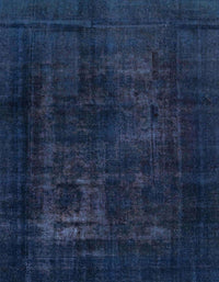 Machine Washable Abstract Night Blue Rug, wshabs2857