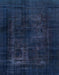 Machine Washable Abstract Night Blue Rug, wshabs2857