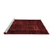 Bohemian Red Washable Rugs