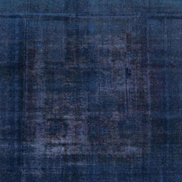 Square Abstract Blue Persian Rug, abs2857