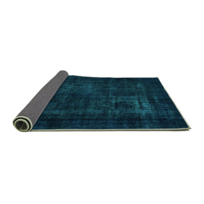 Sideview of Persian Turquoise Bohemian Rug, abs2857turq
