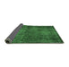 Sideview of Abstract Emerald Green Modern Rug, abs2858emgrn