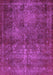 Machine Washable Abstract Purple Modern Area Rugs, wshabs2858pur