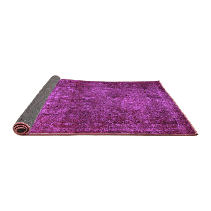 Sideview of Abstract Purple Modern Rug, abs2858pur