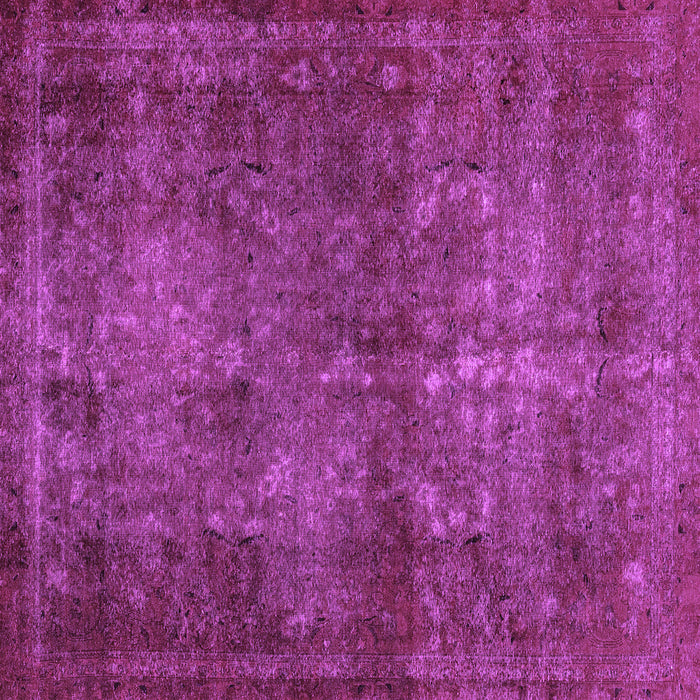 Square Abstract Purple Modern Rug, abs2858pur