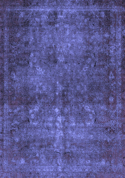 Abstract Blue Modern Rug, abs2858blu