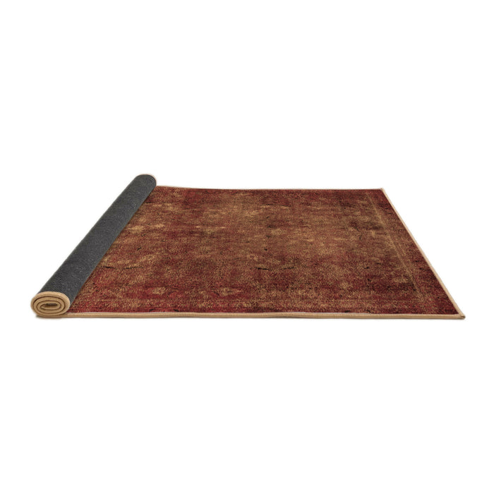 Sideview of Abstract Brown Modern Rug, abs2858brn
