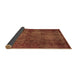 Sideview of Abstract Brown Modern Rug, abs2858brn