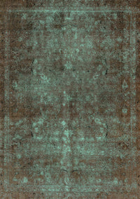 Abstract Turquoise Modern Rug, abs2858turq