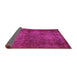 Sideview of Abstract Pink Modern Rug, abs2858pnk