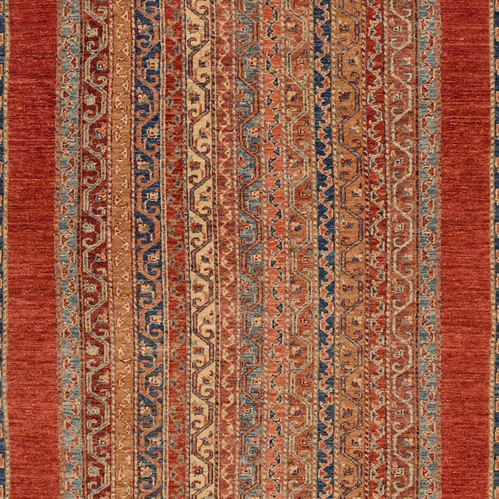 Machine Washable Abstract Red Rug, wshabs2859