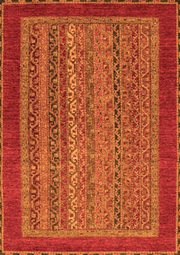 Abstract Orange Modern Rug, abs2859org