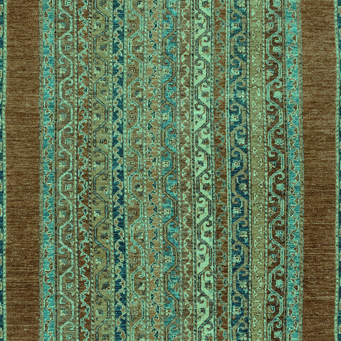 Machine Washable Abstract Turquoise Modern Area Rugs, wshabs2859turq