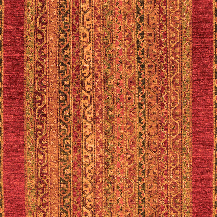 Machine Washable Abstract Orange Modern Area Rugs, wshabs2859org