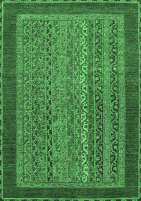 Abstract Emerald Green Modern Rug, abs2859emgrn