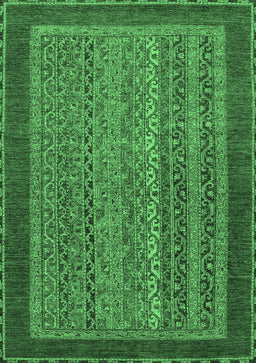 Abstract Emerald Green Modern Rug, abs2859emgrn