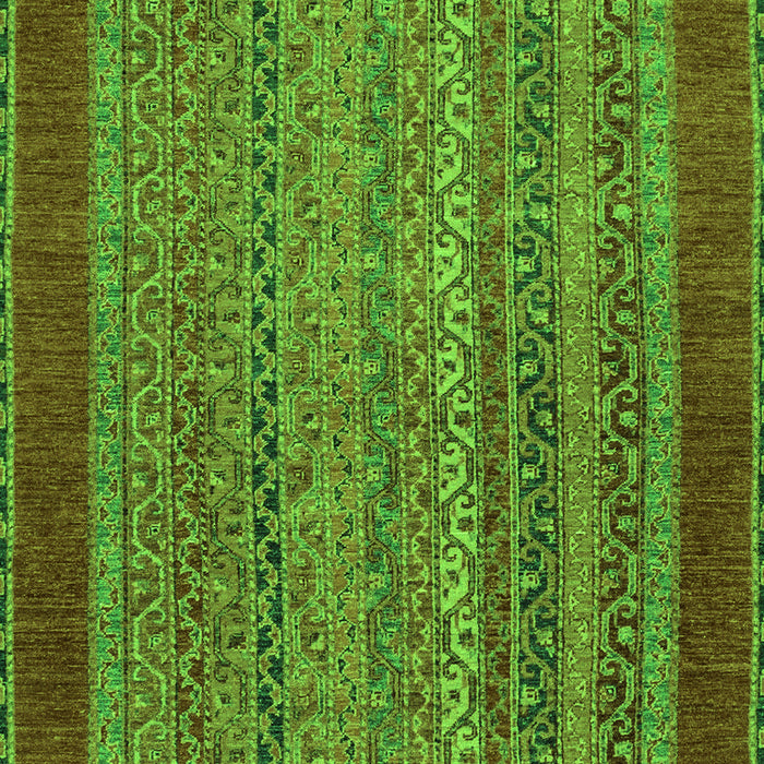 Machine Washable Abstract Green Modern Area Rugs, wshabs2859grn