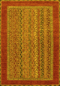 Abstract Yellow Modern Rug, abs2859yw