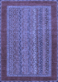 Abstract Blue Modern Rug, abs2859blu