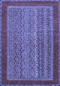 Abstract Blue Modern Rug, abs2859blu
