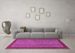 Machine Washable Abstract Purple Modern Area Rugs in a Living Room, wshabs2859pur