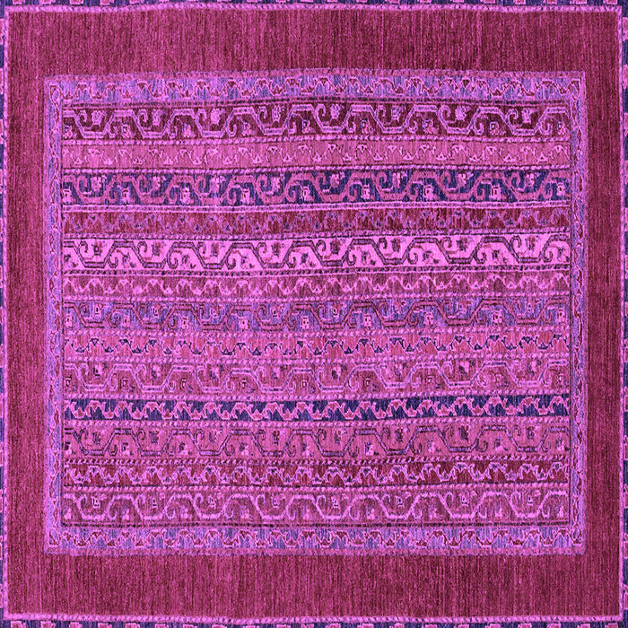 Square Machine Washable Abstract Purple Modern Area Rugs, wshabs2859pur
