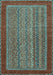 Abstract Light Blue Modern Rug, abs2859lblu