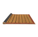 Sideview of Oriental Brown Modern Rug, abs285brn