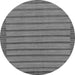 Round Oriental Gray Modern Rug, abs285gry