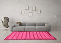 Machine Washable Oriental Pink Modern Rug, wshabs285pnk