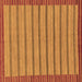 Square Oriental Brown Modern Rug, abs285brn