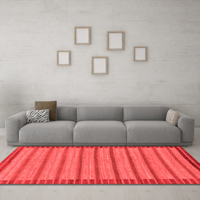 Modern Red Washable Rugs