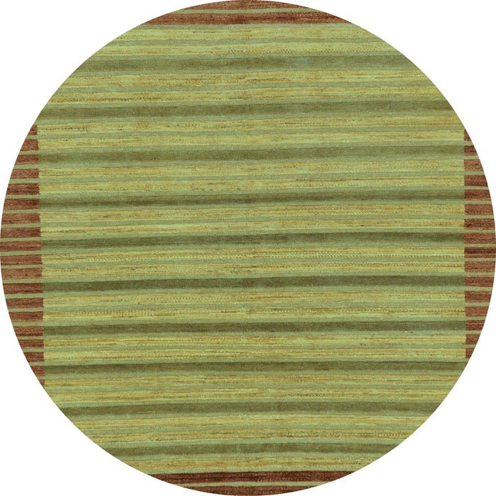 Round Oriental Light Blue Modern Rug, abs285lblu