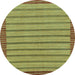 Round Oriental Light Blue Modern Rug, abs285lblu