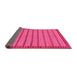 Sideview of Oriental Pink Modern Rug, abs285pnk