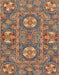 Abstract Chestnut Brown Modern Rug, abs2860