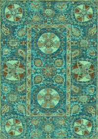 Abstract Turquoise Modern Rug, abs2860turq