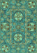 Abstract Turquoise Modern Rug, abs2860turq