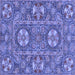 Square Abstract Blue Modern Rug, abs2860blu