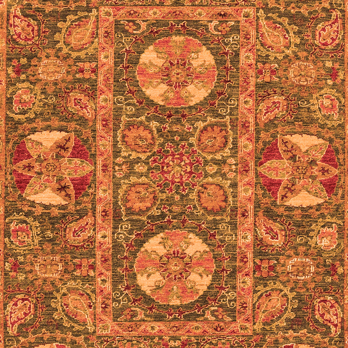 Machine Washable Abstract Orange Modern Area Rugs, wshabs2860org