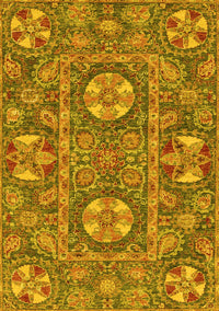 Abstract Yellow Modern Rug, abs2860yw