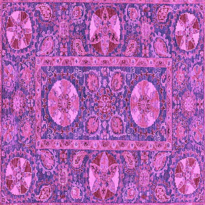 Square Machine Washable Abstract Purple Modern Area Rugs, wshabs2860pur
