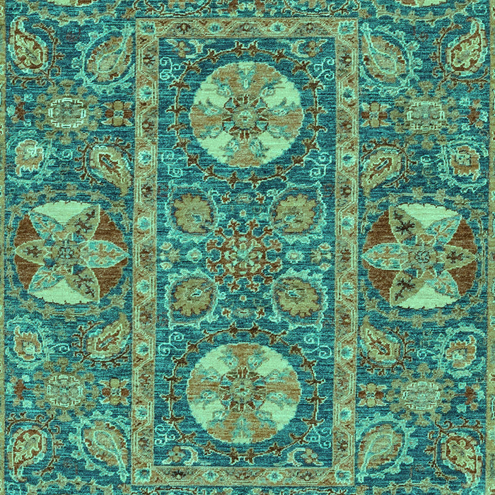 Machine Washable Abstract Turquoise Modern Area Rugs, wshabs2860turq