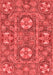 Abstract Red Modern Area Rugs