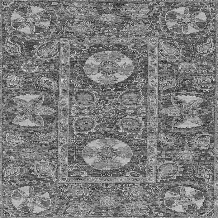 Square Abstract Gray Modern Rug, abs2860gry