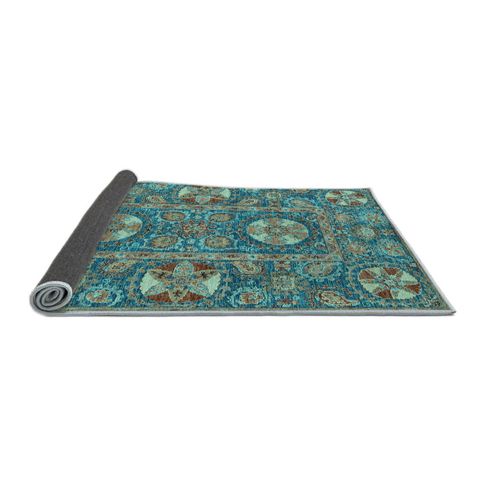 Sideview of Abstract Light Blue Modern Rug, abs2860lblu