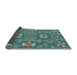 Sideview of Abstract Light Blue Modern Rug, abs2860lblu