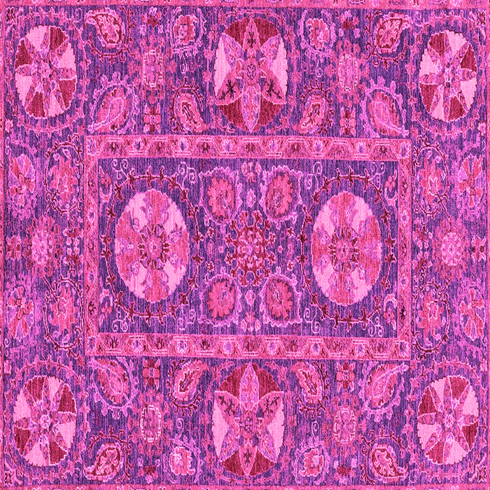 Square Abstract Pink Modern Rug, abs2860pnk