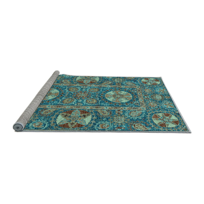 Sideview of Machine Washable Abstract Light Blue Modern Rug, wshabs2860lblu