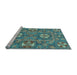 Sideview of Machine Washable Abstract Light Blue Modern Rug, wshabs2860lblu